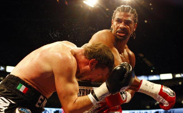 Haye unified the world cruiserweight titles by knocking out Enzo Maccarinelli in 2008 