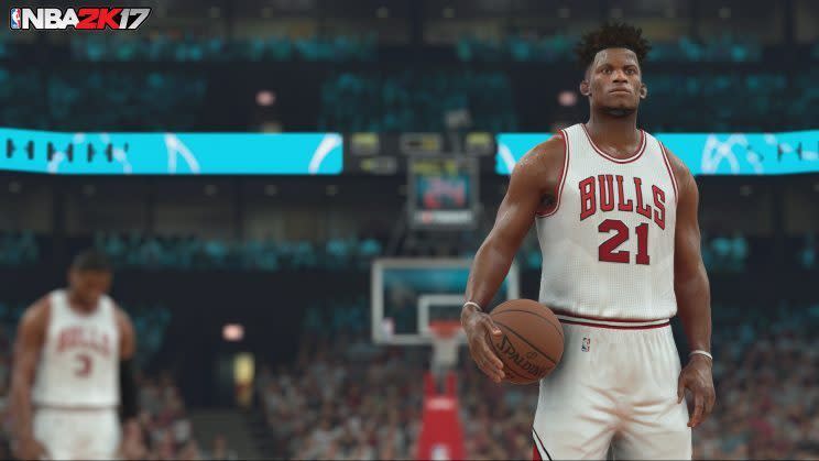 NBA 2K17 screenshot.