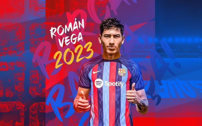 Román Vega fue presentado en Barcelona y se sumará al plantel los próximos días