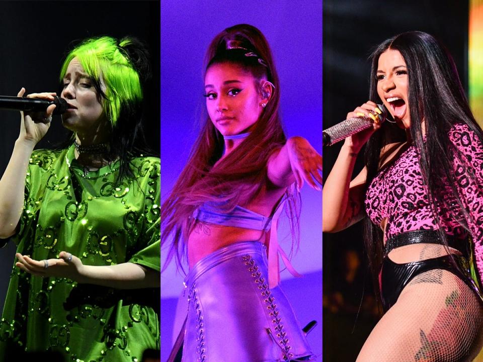 billie eilish ariana grande cardi b