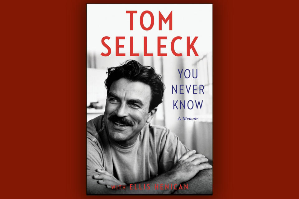 Tom Selleck on the cover of his memoir,  
