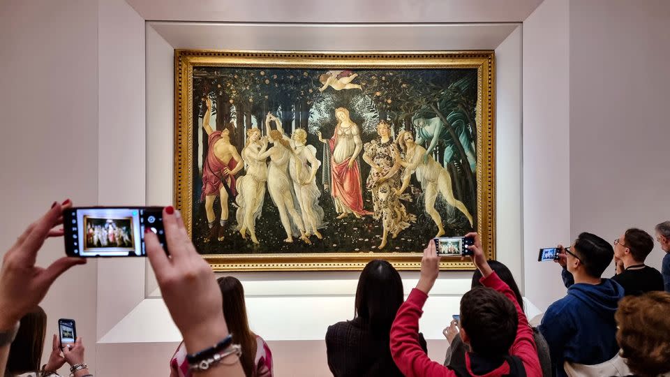 Visitors flock to Italy for its wonders such as the Uffizi Gallery in Florence, but the downside is a rise in anti-social behavior by tourists. - David Silverman/Getty Images