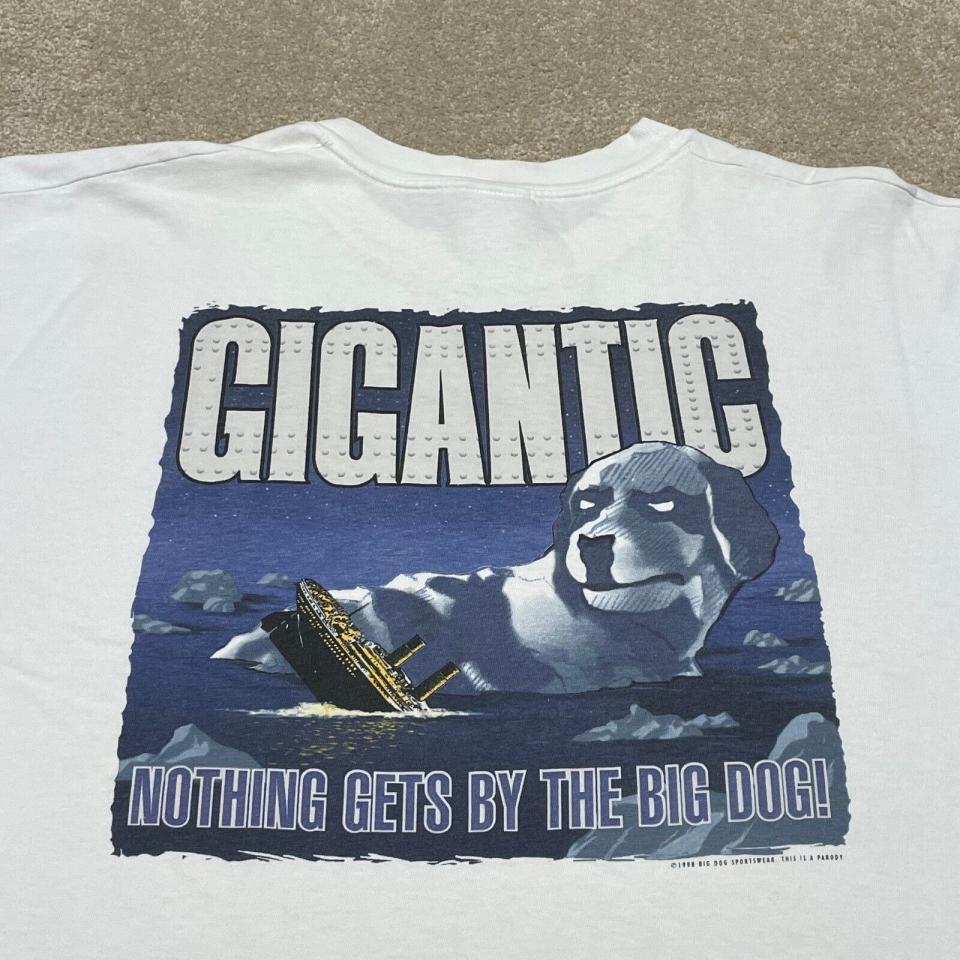 Closeup of a "Gigantic" T-shirt