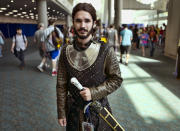 <p>Adam Gilmore, from Carlsbad, Calif., as Jon Snow from <em>Game of Thrones</em> at Comic-Con International on July 18, 2018, in San Diego. (Photo: Richard Vogel/AP) </p>