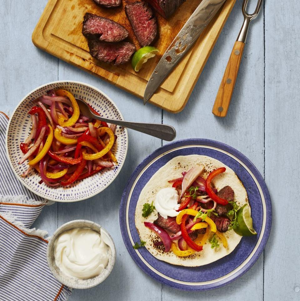 Air Fryer Steak Fajitas