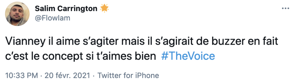 Les internautes sont déçus par l'attitude de Vianney envers les talents de The Voice.