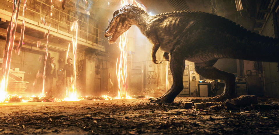 Scene from <em>Jurassic World: Fallen Kingdom</em>. (Photo: Universal Pictures/Everett Collection)