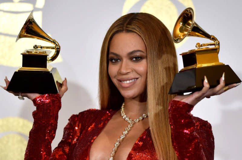 Beyoncé attends the Grammy Awards in 2017. File Photo by Christine Chew/UPI