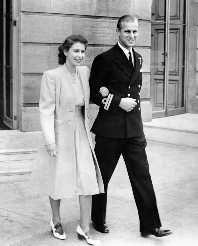 Princess Elizabeth and Lieutenant Philip Mountbatten 