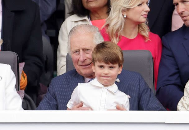 PHOTO: Britain's Prince Louis and Prince Charles attend the Platinum Jubilee Pageant, marking the end of the celebrations for the Platinum Jubilee of Britain's Queen Elizabeth, in London, June 5, 2022.  (Chris Jackson/Pool/Reuters)