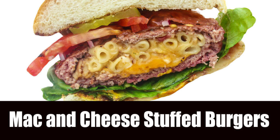 Mac and Cheese Stuffed Burgers by Hand Made Burgers