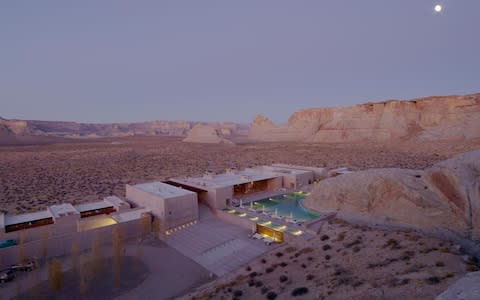 Amangiri is an award-winning retreat built around 164 million-year-old rock