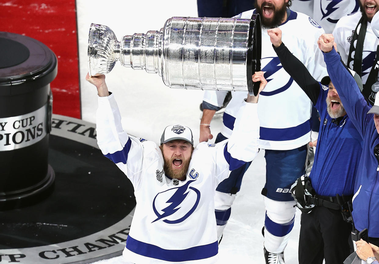 Steven Stamkos #91 of the Tampa Bay Lightning 