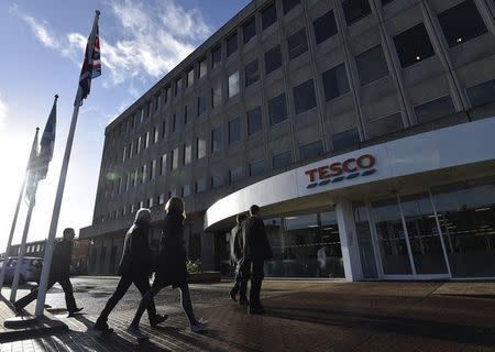 The head office of Tesco is seen in Cheshunt, in southern England January 8, 2015. REUTERS/Toby Melville
