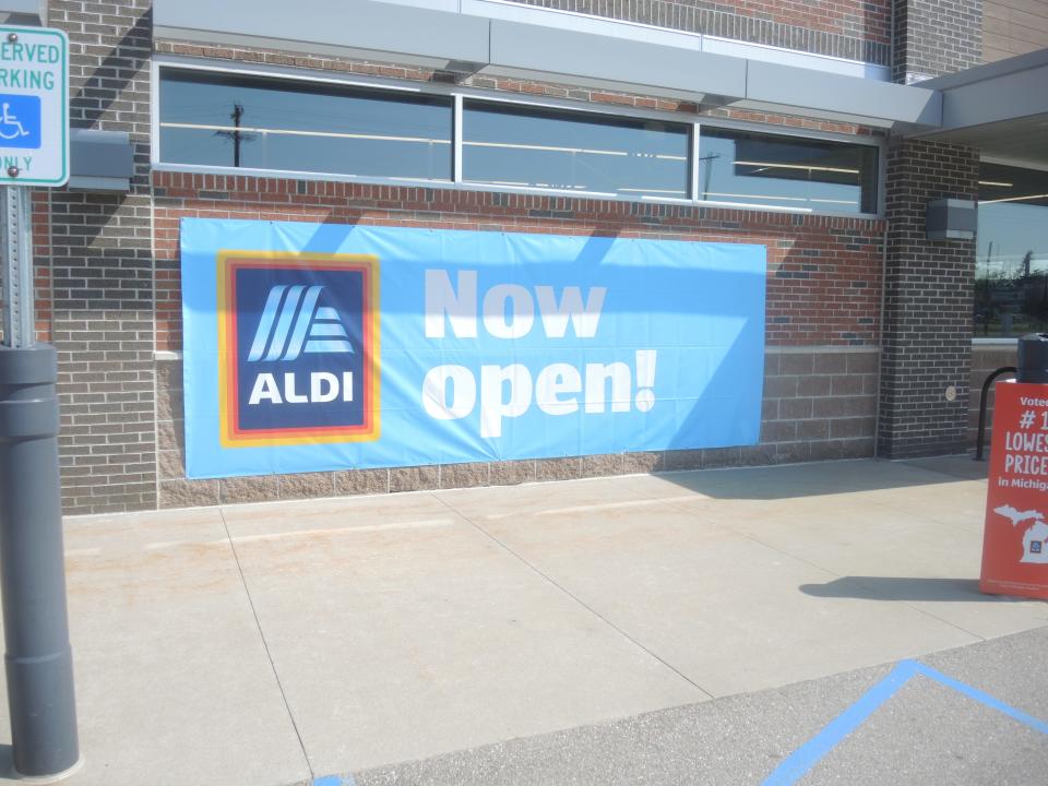 Aldi is scheduled to have its grand opening on July 25 after all major repairs were completed, including replacing the roof and various equipment as well as repairing the exterior façade and inside of the store.