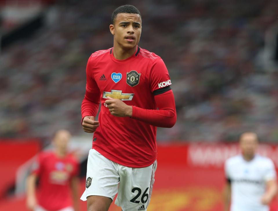 Manchester United forward Mason Greenwood (Manchester United via Getty Imag)