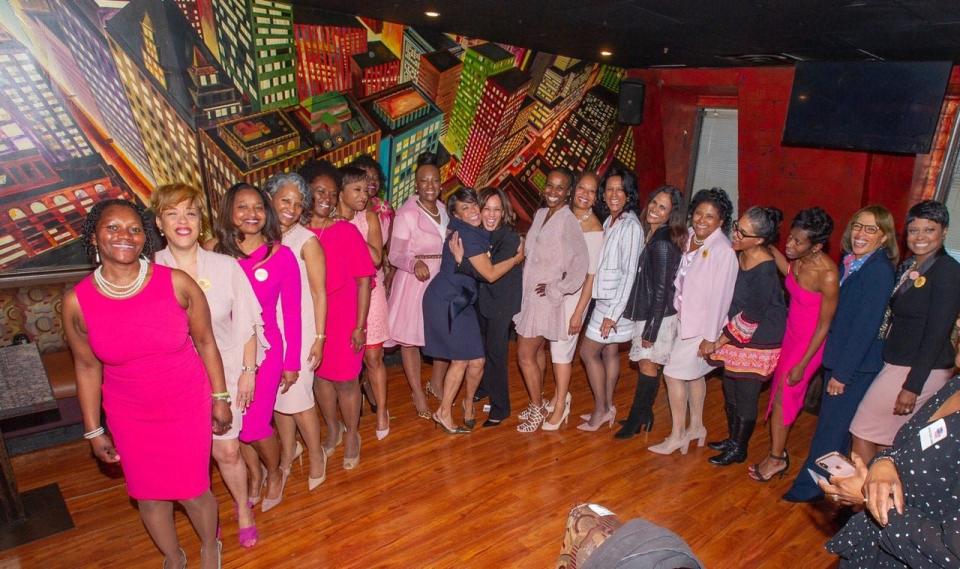 Kamala Harris with her sorority sisters from Howard University.