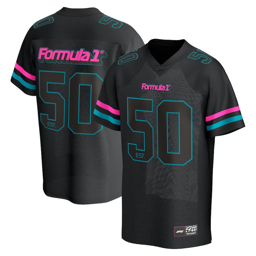 <p><a href="https://go.redirectingat.com?id=74968X1596630&url=https%3A%2F%2Ff1store.formula1.com%2Fen%2Fformula-1-merchandise%2Fformula-1-miami-franchise-jersey%2Ft-10653309%2Bp-23698169298534%2Bz-9-2017671141%3F_ref%3Dp-SRP%253Am-GRID%253Ai-r0c1%253Apo-1&sref=https%3A%2F%2Fwww.roadandtrack.com%2Fgear%2Fg43685566%2Ff1-miami-watch-party%2F" rel="nofollow noopener" target="_blank" data-ylk="slk:Shop Now;elm:context_link;itc:0;sec:content-canvas" class="link rapid-noclick-resp">Shop Now</a></p><p>Miami Franchise Jersey </p><p>$69.00</p><p>formula1.com</p><span class="copyright">F1 Store</span>