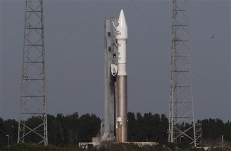 An Atlas V United Launch Alliance rocket carrying NASA's Mars Atmosphere and Volatile Evolution (MAVEN) spacecraft is readied for launch in Cape Canaveral, Florida November 18, 2013. REUTERS/Joe Skipper