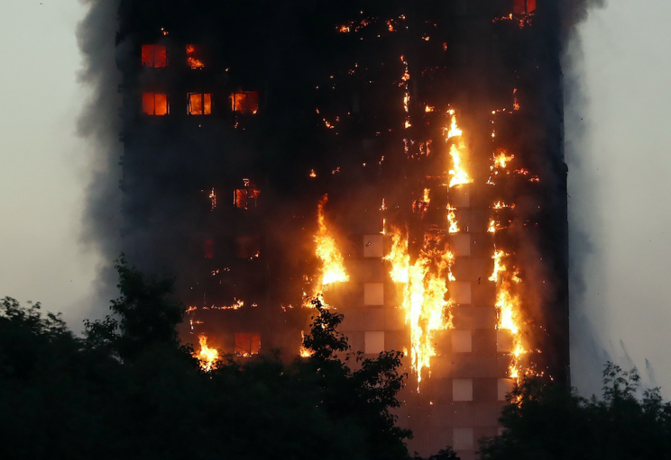 The blaze devastated the high rise in Kensington (PA)