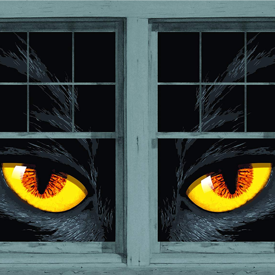 <p><strong>WOWindow Posters</strong></p><p>amazon.com</p><p><strong>$25.00</strong></p><p>Your neighbors will be weirded out with these giant cat eyes. Just cut the poster to fit your window and they come with adhesives for easy window attaching.</p>