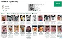 Key members of the ruling Saudi dynasty after reports Sunday of arrests of senior figures as Crown Prince Mohammed bin Salman consolidates power