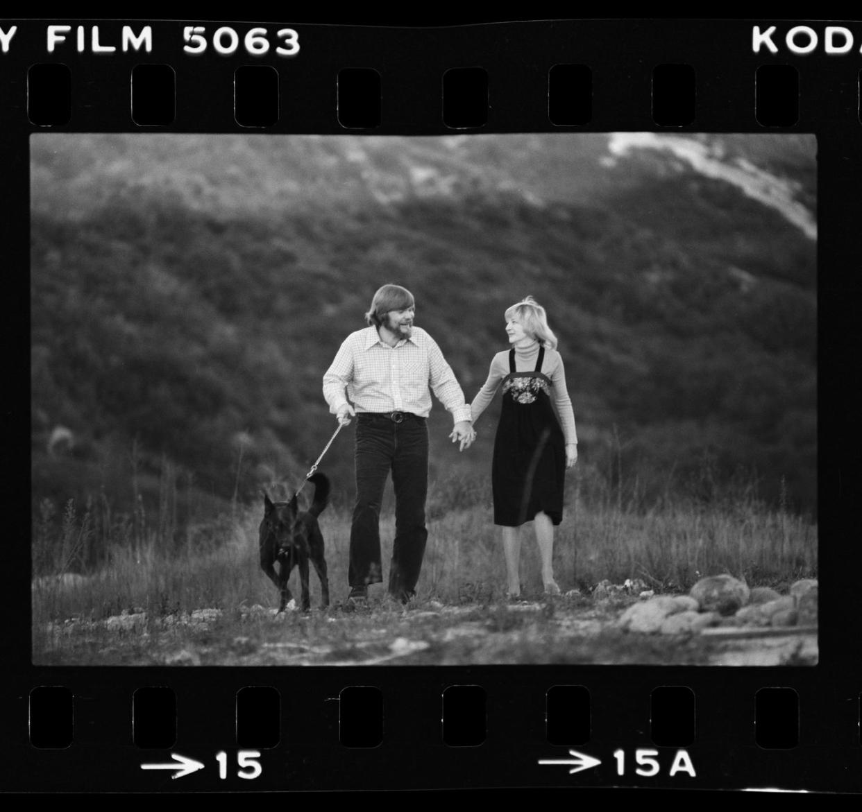 george and kathy lutz with dog