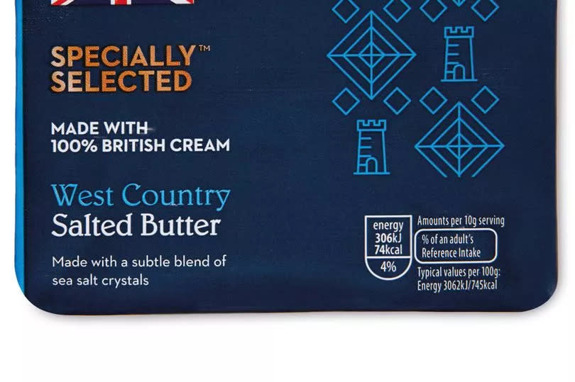 Aldi will introduce new packaging for two of its block butters -Credit:Aldi