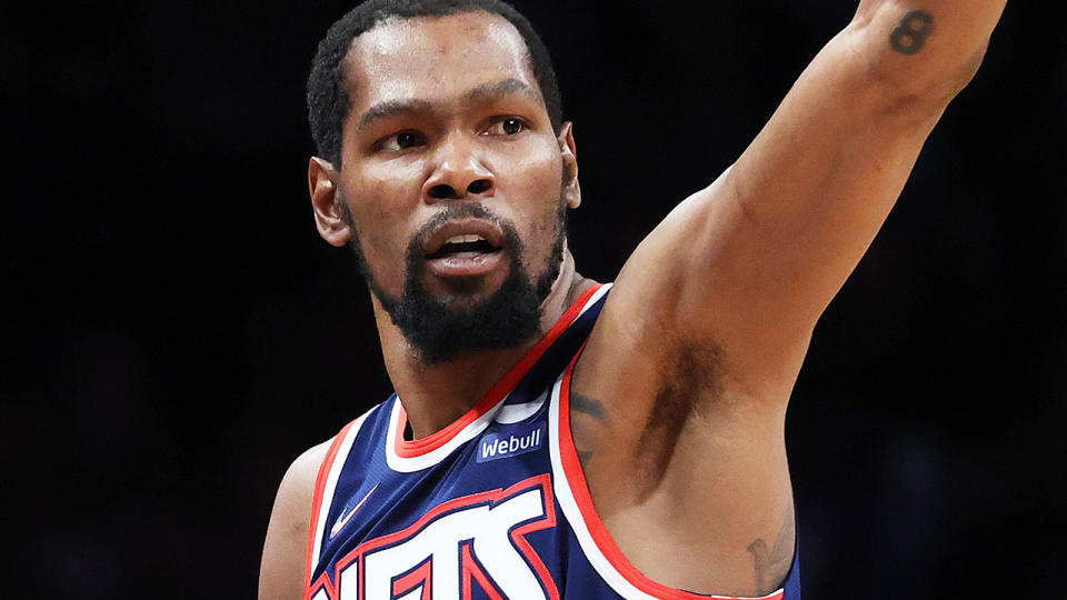 Kevin Durant has been criticised for being unnecessarily harsh in calling out a high school player for a less than accomplished move that went viral on social media. (Photo by Al Bello/Getty Images)