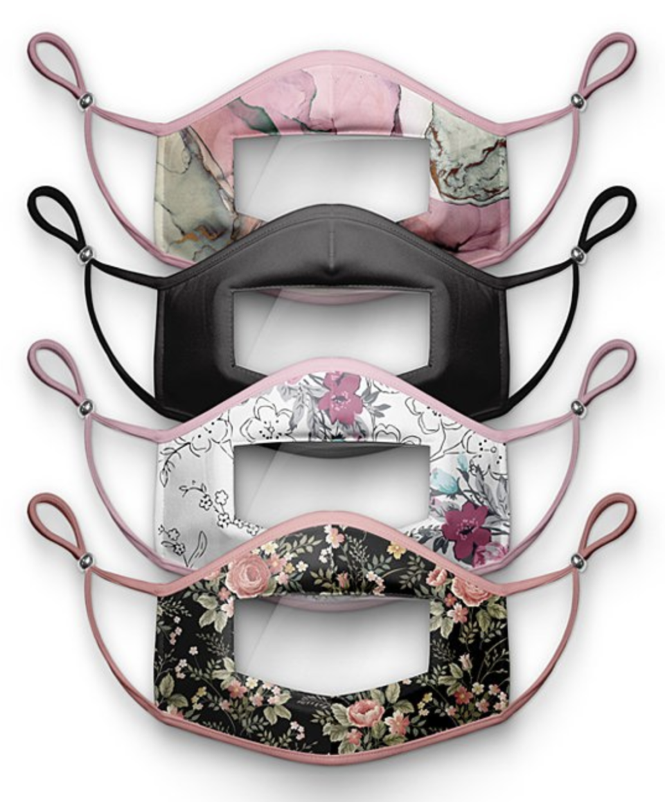 These fashionable floral masks will get compliments from students and parents alike. (Photo: Zulily)