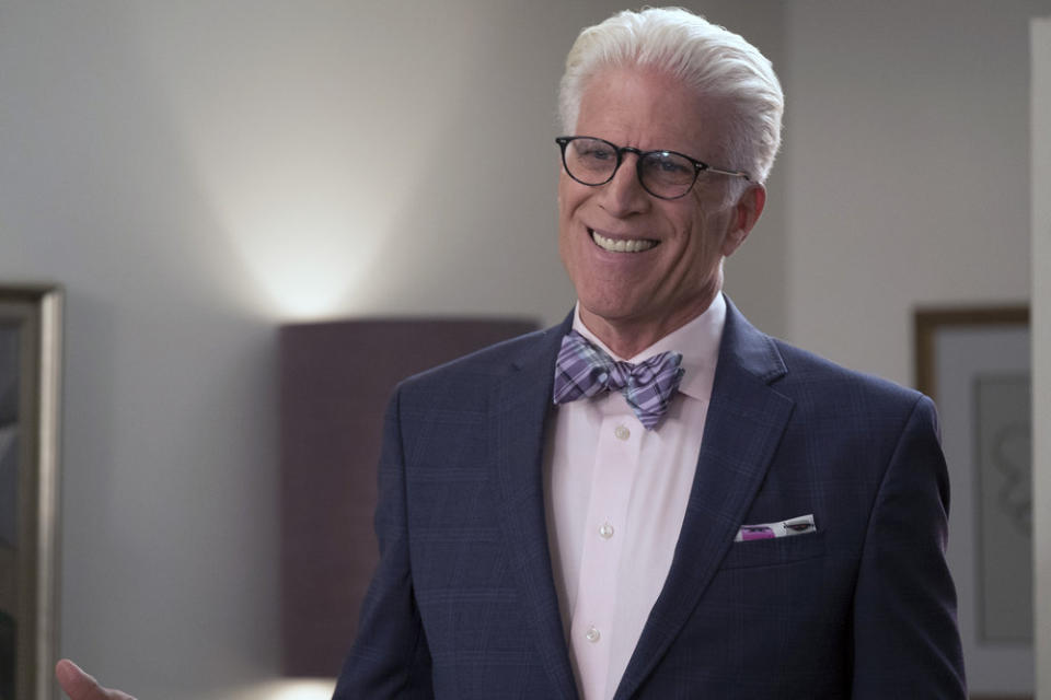 THE GOOD PLACE -- "Dance Dance Resolution" Episode 203 -- Pictured: Ted Danson as Michael -- (Photo by: Colleen Hayes/NBC)