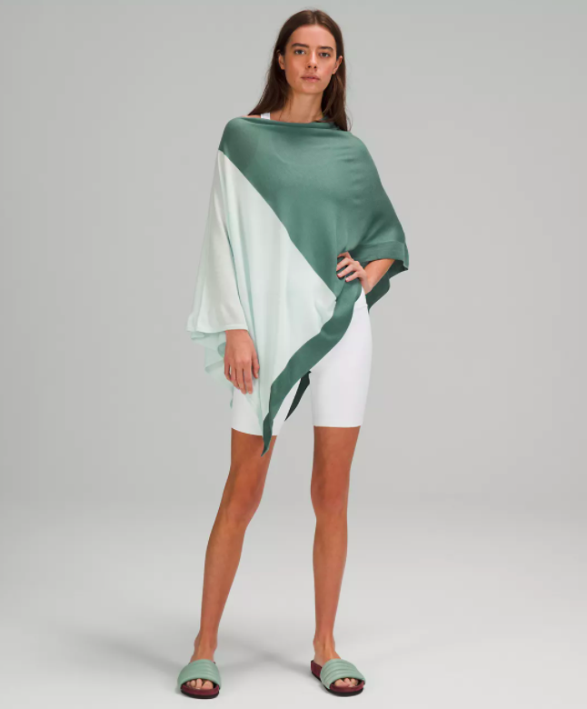 Lightweight Knit Poncho (Photo via Lululemon)