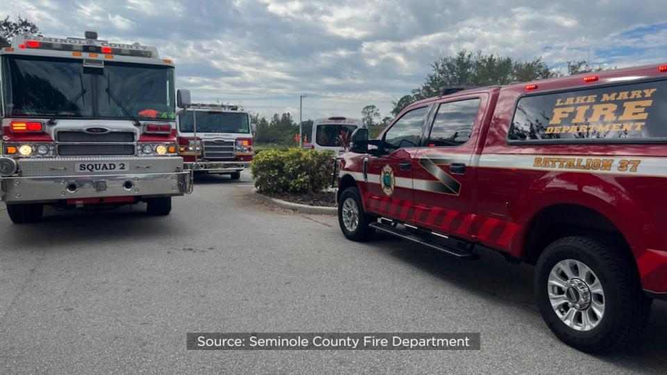 The system dumped 560 gallons of dry chemicals on the fuel pump area.