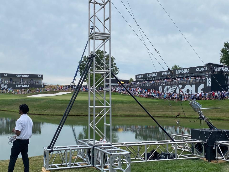 My view of the 18th green.