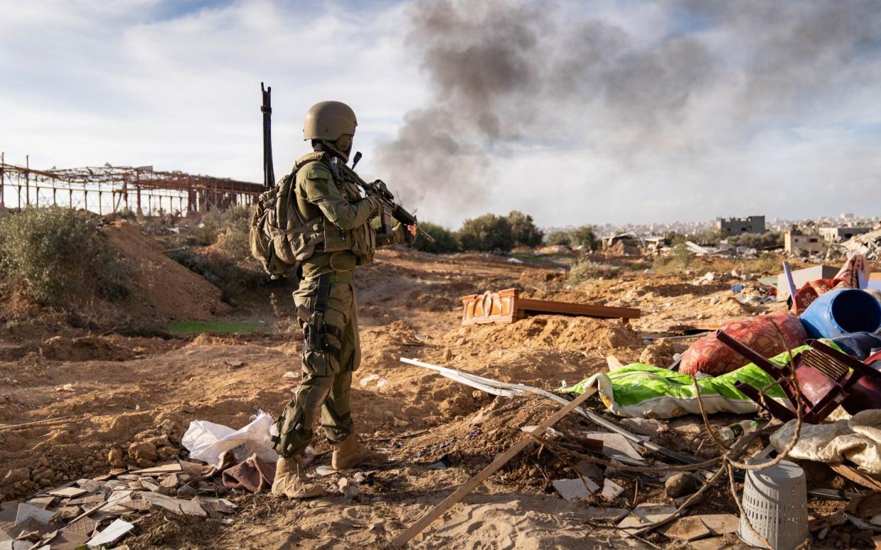 An Israeli soldier on operations in Gaza