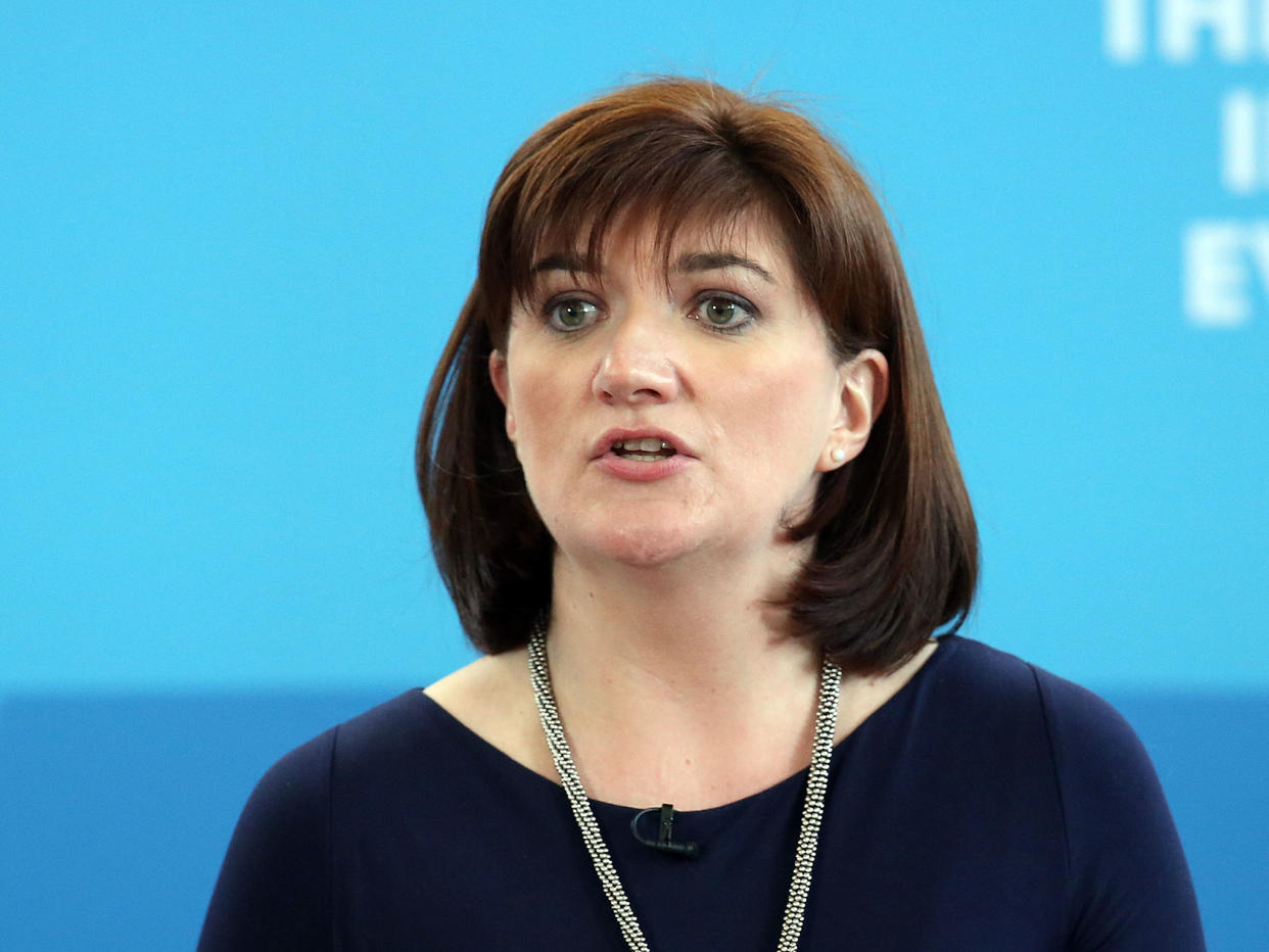 Nicky Morgan, chair of the Treasury Select Committee, warns of 'dramatic and damaging' consequences if no agreement is reached: Getty