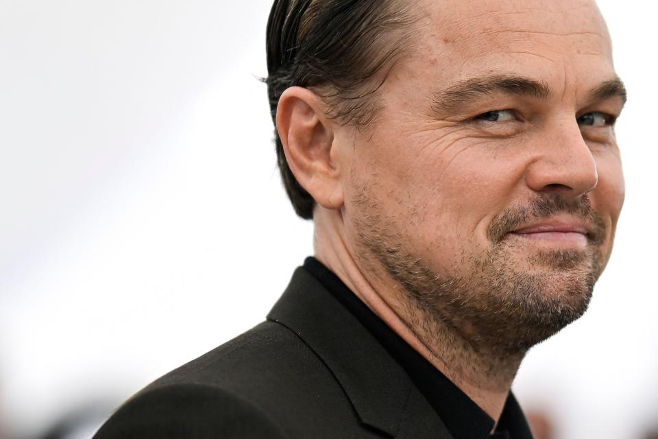 May 21, 2023 : US actor Leonardo Dicaprio poses during a photocall for the film "Killers of the Flower Moon" at the 76th edition of the Cannes Film Festival in Cannes, southern France.