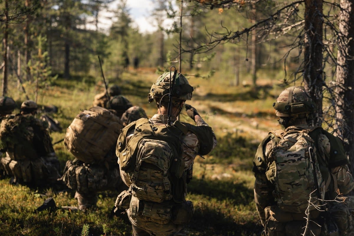 British troops taking taken part in Exercise Vigilant Knife (MoD/PA) (PA Media)