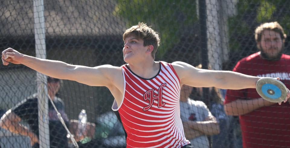Hortonville senior Ben Smith is the state's leader in shot put and discus this spring.
