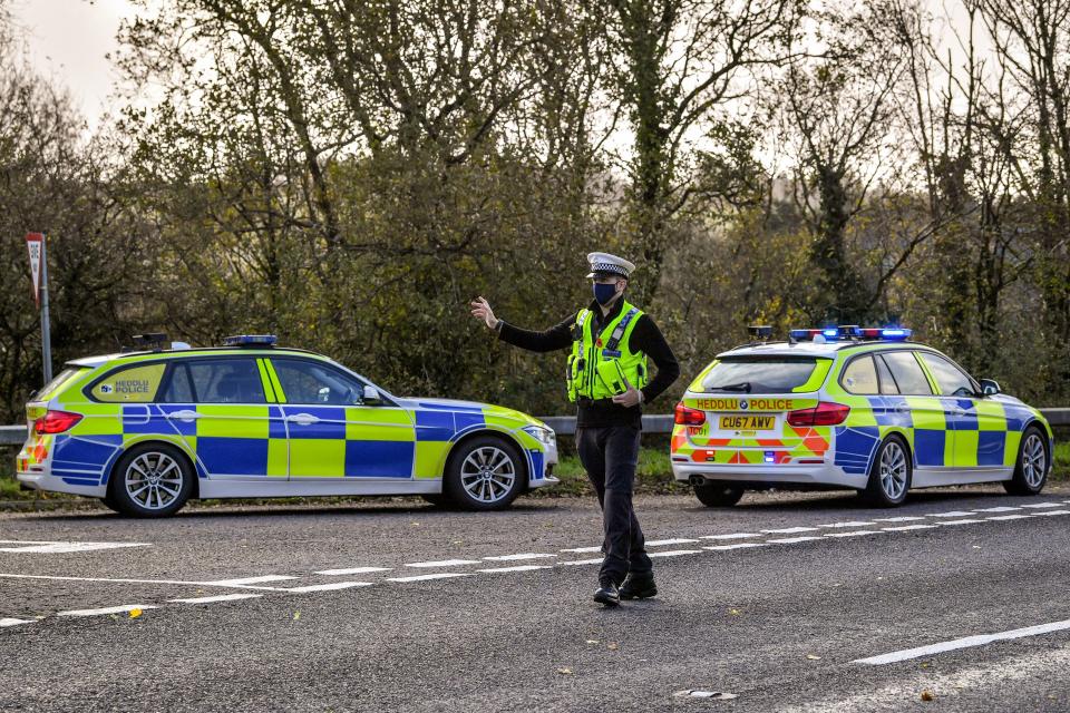 <p>Dyfed-Powys Police said it responded to a “serious collision” on the A478</p> (PA Archive)