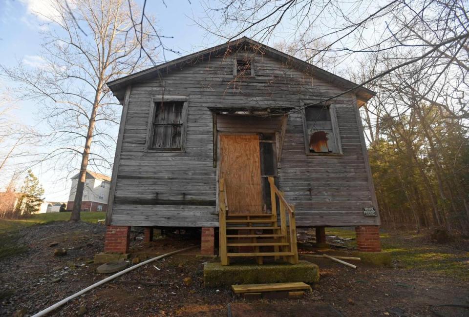 Siloam School, one of the last remaining Rosenwald Schools in Mecklenburg County, is in disrepair and the Charlotte Museum of History is leading an effort to save it. The school is located within the Mallard Glen apartment complex.