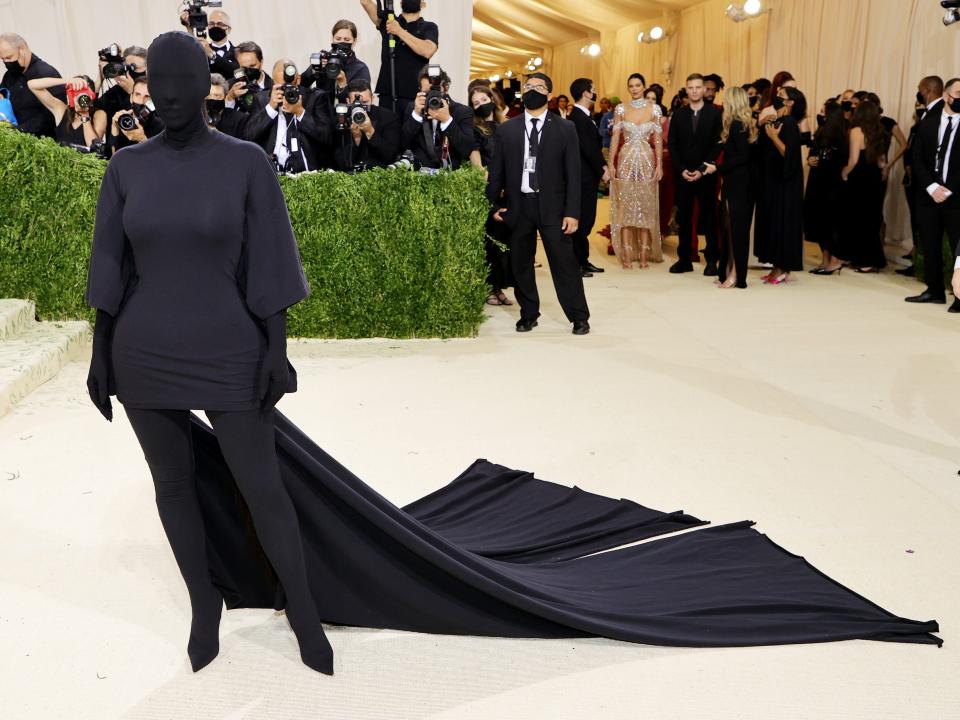 Kim Kardashian attends The 2021 Met Gala