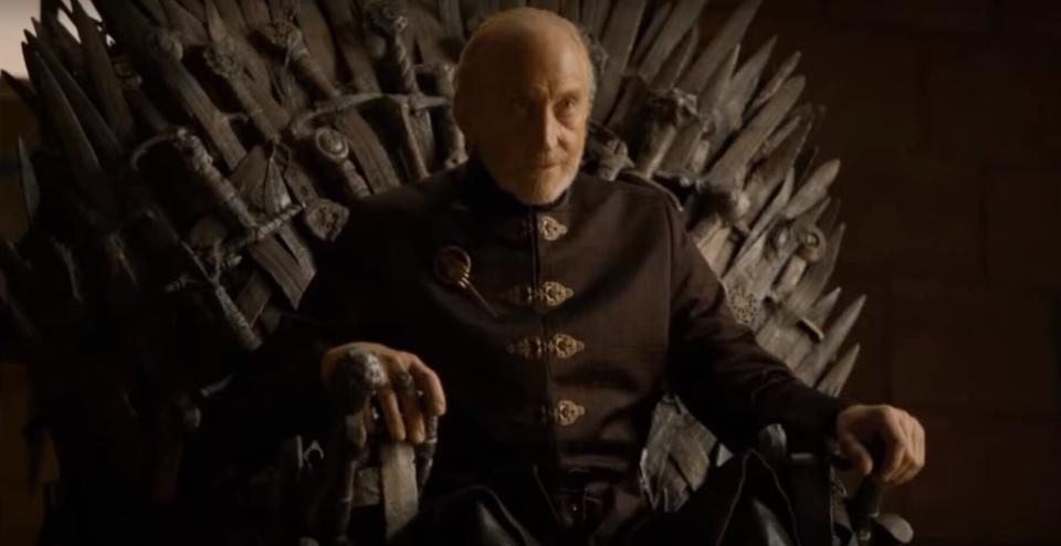 Charles Dance has revealed he was rooting for Tyrion Lannister to end up on the Iron Throne at the end of 'Game of Thrones' (HBO/YouTube)