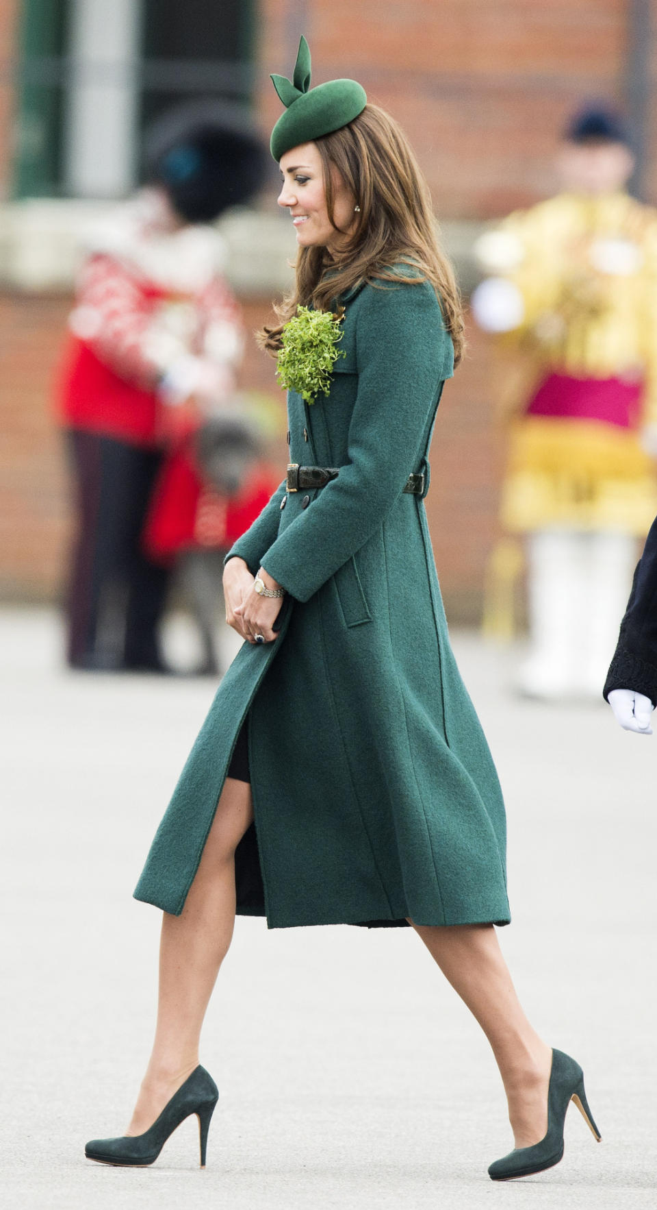 Middleton wore a Hobbs coat and Gina Foster had while attending the St Patrick’s Day parade.