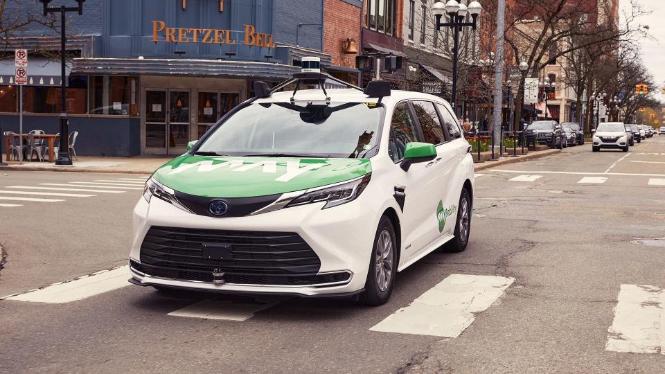 May Mobility will provide self-driving shuttles similar to this modified Toyota Sienna minivan for a Detroit project that will provide transportation to a select group of older residents and those with disabilities.