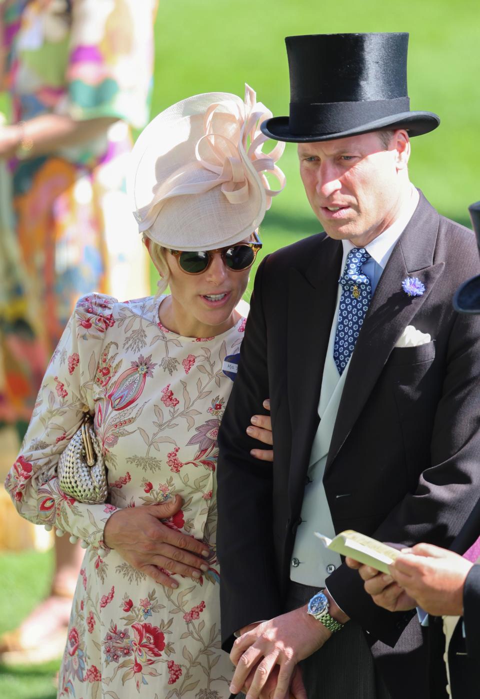 Zara Tindall appeared close to Prince William at day two of Royal Ascot. (Getty Images)