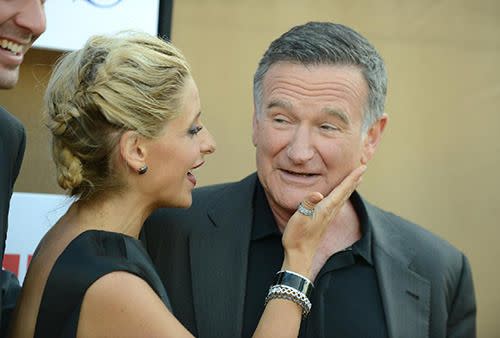 Robin Williams with Sarah Michelle Gellar