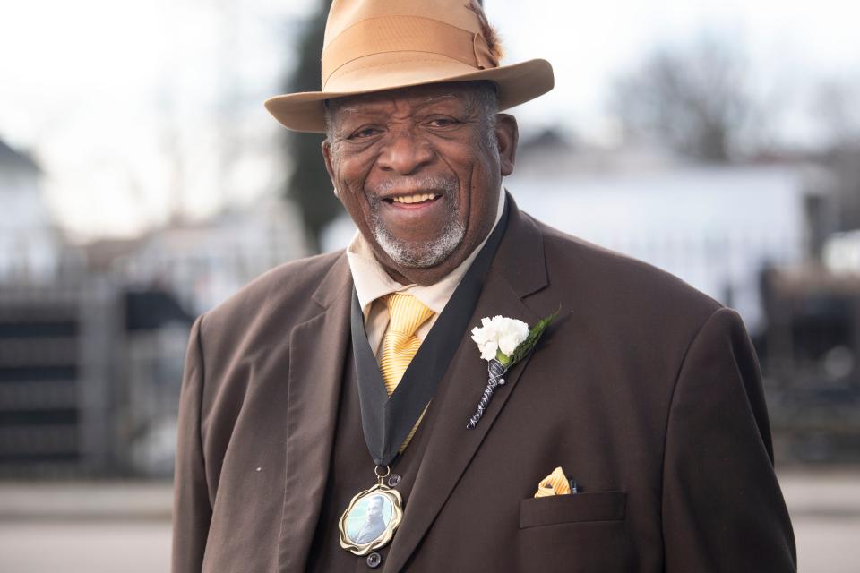 Rev. Harold Middlerbook, on Thursday, January 13, 2022, helped in renaming East Vine Avenue to Martin Luther King Jr. Ave. 