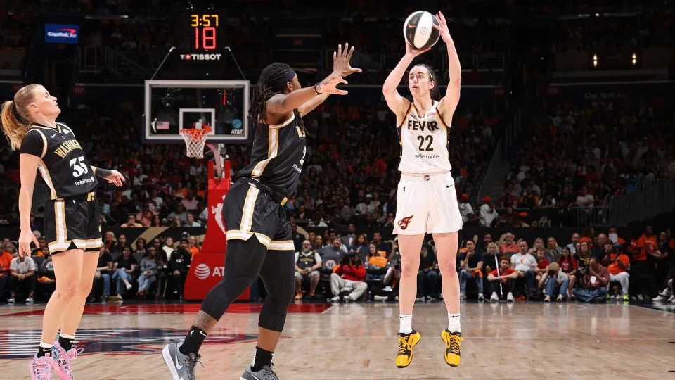 "It felt good to shoot the ball well," Clark said after the match. - Stephen Gosling/NBAE/Getty Images