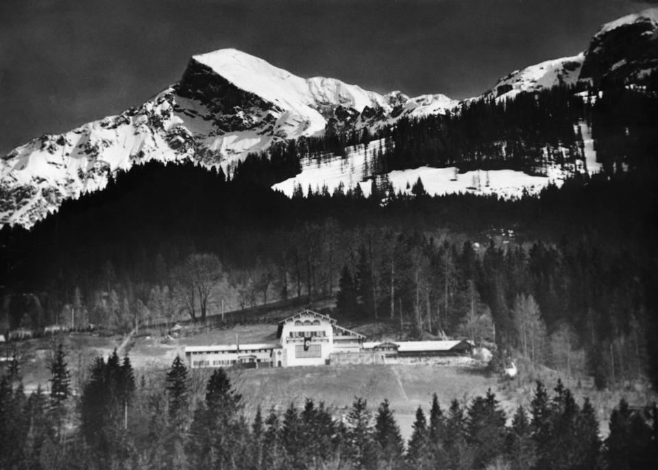 (Original Caption) Panoramic view of Adolf Hitler's home in Berchtesgaden, with the High Guell in background.